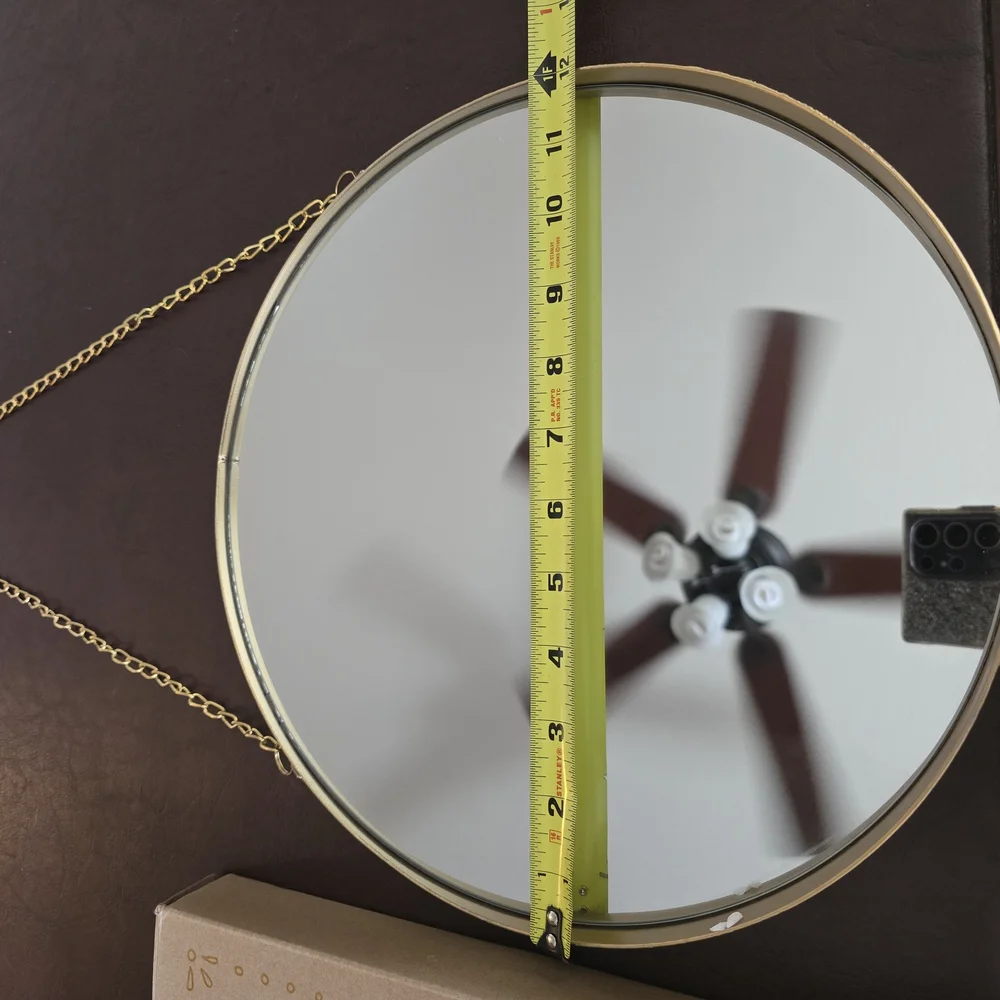 Forever 21 Gold Modern Wall Mirror